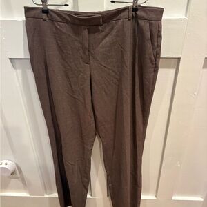 Calvin Klein Women's Brown Dress Pants - Slim Tapered